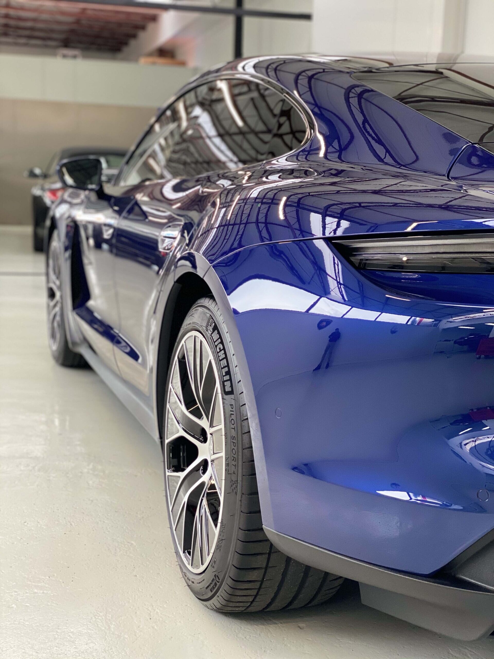Porsche Taycan après protection