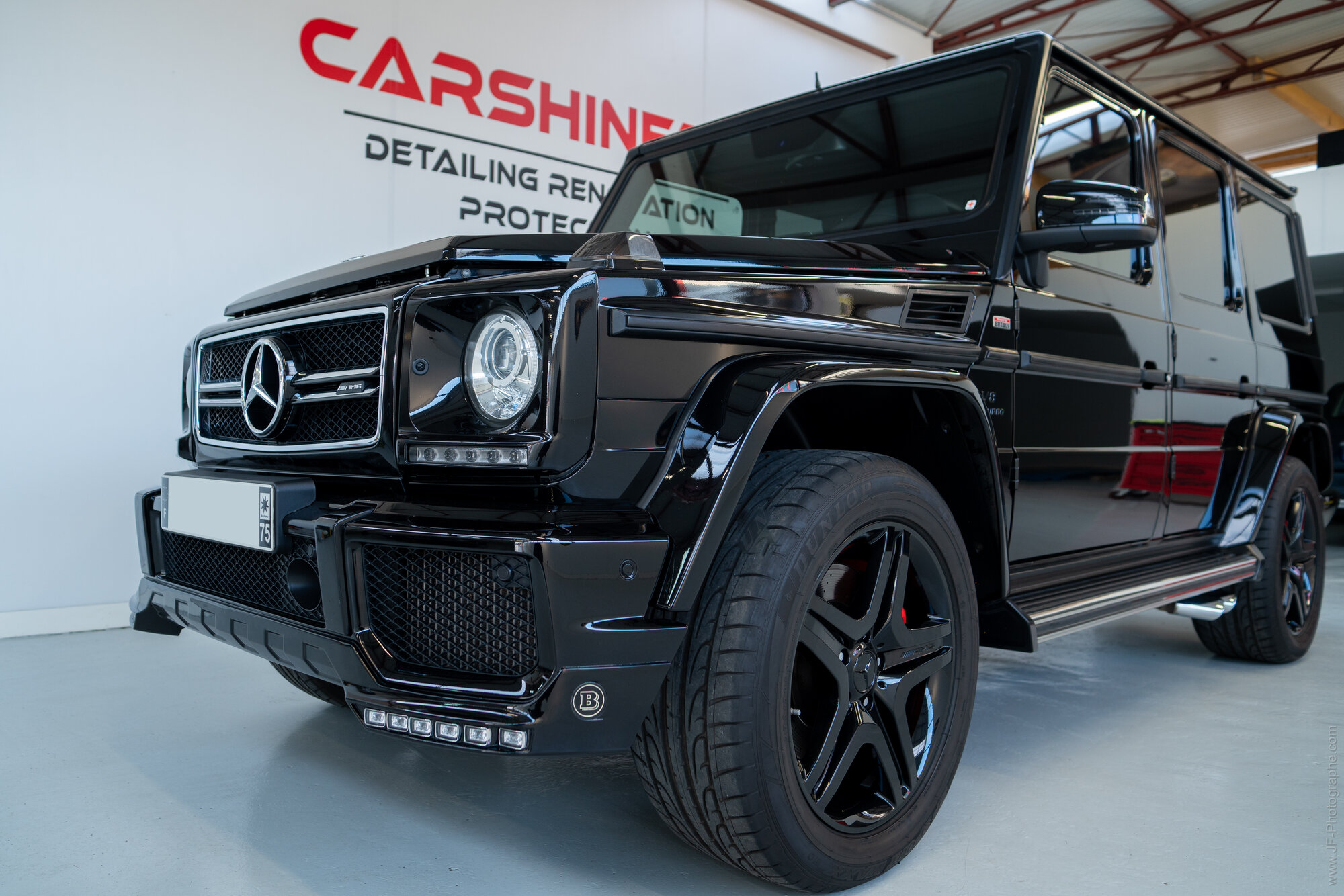 Mercedes Classe G préparée en atelier
